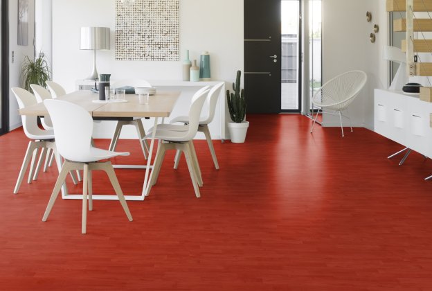 Sportpõrand Gerflor Taraflex Multi-Use 6390 Maple Lava punane_2