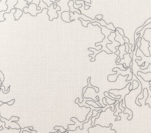 Tekstiiltapeet Vescom Xorel Silhouette Embroider 2531.02 valge